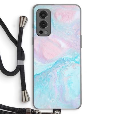Fantasie pastel: OnePlus Nord 2 5G Transparant Hoesje met koord
