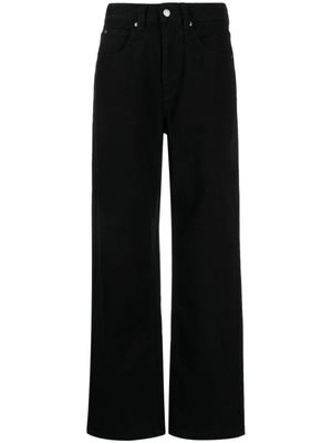izzue jean droit à taille haute - Noir