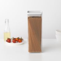 Brabantia Tasty+ pot Vierkant Kunststof Transparant, Wit - thumbnail