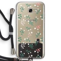 Small white flowers: Samsung Galaxy A5 (2017) Transparant Hoesje met koord