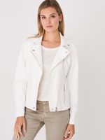 Wit denim bikerjack