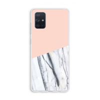 A touch of peach: Galaxy A71 Transparant Hoesje