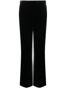 P.A.R.O.S.H. pantalon en velours à coupe droite - Noir