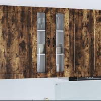 Keukenkast Kalmar Gerookt eiken 60 x 31 x 100 cm Bewerkt hout