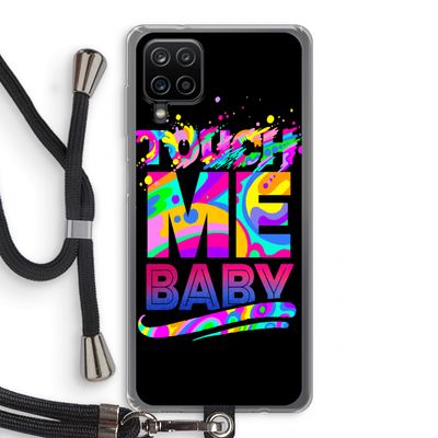 Touch Me: Samsung Galaxy A12 Transparant Hoesje met koord