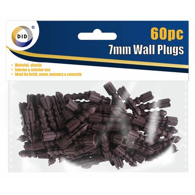 60x Pluggen/muurpluggen 7 mm