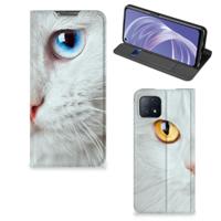 OPPO A73 5G | Hoesje maken | Witte Kat