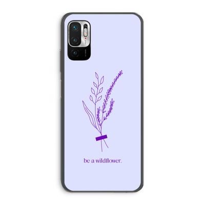 Be a wildflower: Xiaomi Redmi Note 10 5G Transparant Hoesje
