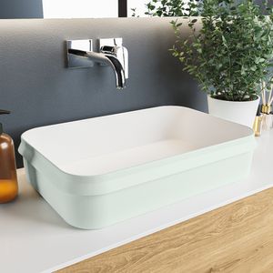 MONDIAZ ARVO Waskom solid surface 55cm kleur Greey / Talc