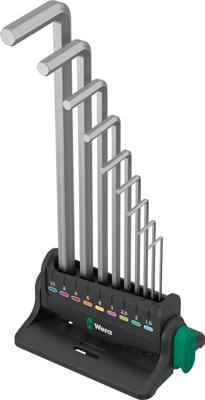 Wera 950/9 Hex-Plus 8 Stiftsleutelset, metrisch, verchroomd, 9-delig - 05022102001