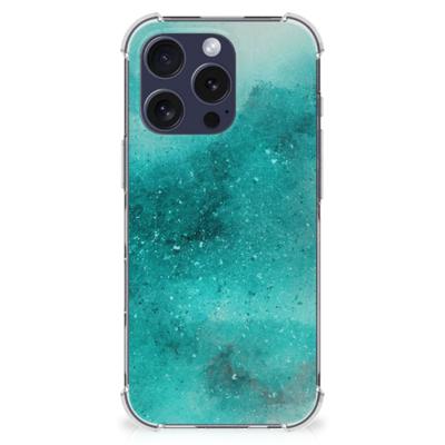Back Cover iPhone 16 Pro Max Painting Blue Back Cover iPhone 16 Pro Max Painting Blue