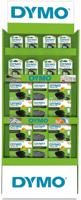 Display Dymo: 20 x LetraTag 200B promopack + 40 x tape (20 x papier en 20 x plastic)