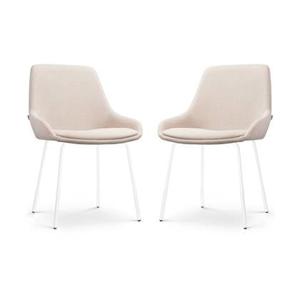 Nolon Nora-Isa Eetkamerstoelen Set van 2 - Beige - Wit