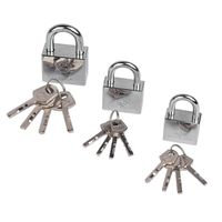 Brüder Mannesmann Hangsloten set 3 dlg chroom (Hobby) - 41430