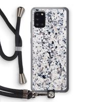 Gespikkelde marmer: Samsung Galaxy A31 Transparant Hoesje met koord