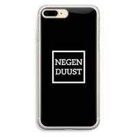 Negenduust black: iPhone 7 Plus Transparant Hoesje