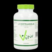 Vitiv Levertraanolie 1000mg vitamine A D 100 Softgels