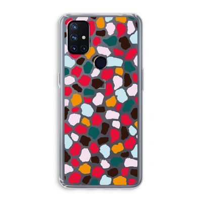 Colored Giraffe: OnePlus Nord N10 5G Transparant Hoesje