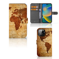 iPhone 14 Pro Max Flip Cover Wereldkaart