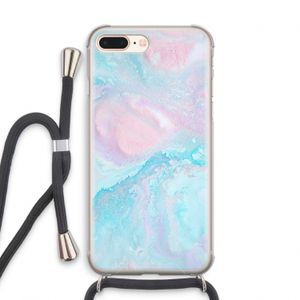 Fantasie pastel: iPhone 8 Plus Transparant Hoesje met koord