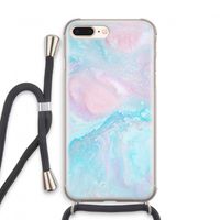 Fantasie pastel: iPhone 8 Plus Transparant Hoesje met koord