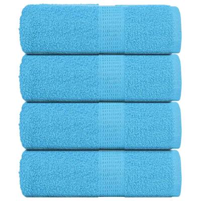 VidaXL Zeepdoekjes 4 st 30x30 cm 360 g/m² 100% katoen turquoise