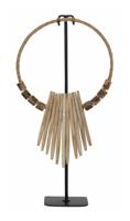 MUST Living Decoratie Necklace Teakhout, 53cm - Bruin