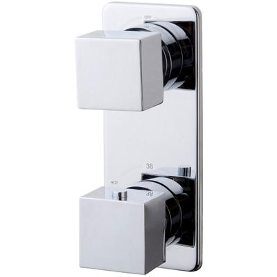 Xellanz Rombo Inbouwthermostaat - 2-weg - Chroom