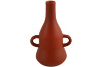 Kandelaar fles m/2xoor Piper red-L12B15,5H23CM