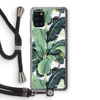 Bananenbladeren: Samsung Galaxy A31 Transparant Hoesje met koord Bananenbladeren: Samsung Galaxy A31 Transparant Hoesje met koord