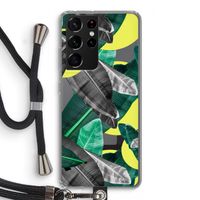 Fantasie jungle: Samsung Galaxy S21 Ultra Transparant Hoesje met koord