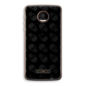 Musketon Skulls: Motorola Moto Z Force Transparant Hoesje
