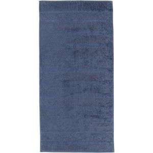 Cawö Cawö Noblesse 2 Uni Handdoek Nachtblau