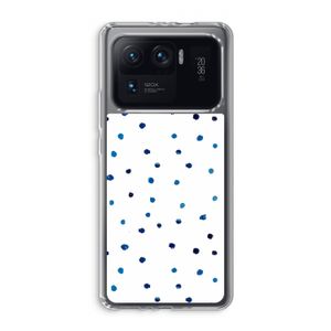 Blauwe stippen: Xiaomi Mi 11 Ultra Transparant Hoesje