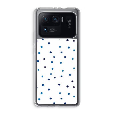 Blauwe stippen: Xiaomi Mi 11 Ultra Transparant Hoesje