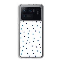 Blauwe stippen: Xiaomi Mi 11 Ultra Transparant Hoesje