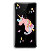 Roze eenhoorn: Xiaomi Mi Mix 2 Transparant Hoesje - thumbnail