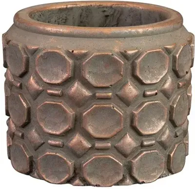 TS Collection bloempot kunststof, steen 8x7cm roze