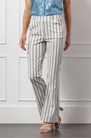 Studio Anneloes Flair Stripe Trousers 12909 Flared 1190 Off White/black Studio Anneloes Flair Stripe Trousers 12909 Flared 1190 Off White/black