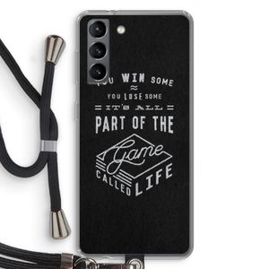 Life: Samsung Galaxy S21 Transparant Hoesje met koord
