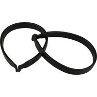 VWP stel broekklemmen pvc zwart