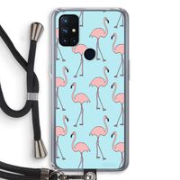 Anything Flamingoes: OnePlus Nord N10 5G Transparant Hoesje met koord