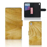 Sony Xperia Z3 | Book Style Case | Licht Hout | Portemonnee hoesje
