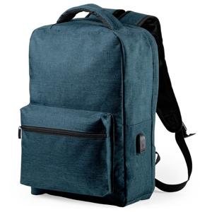 Anti diefstal rugtas/rugzak - blauw - 13 liter - met USB - en RFID anti-skimming vak