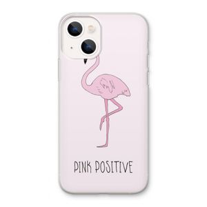Pink positive: iPhone 13 Transparant Hoesje