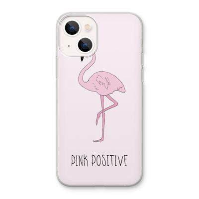 Pink positive: iPhone 13 Transparant Hoesje