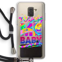 Touch Me: Samsung Galaxy A8 (2018) Transparant Hoesje met koord