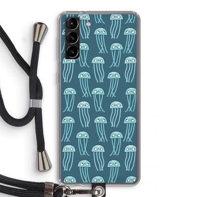 Kwallie: Samsung Galaxy S21 Plus Transparant Hoesje met koord