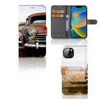 iPhone 14 Plus | Telefoonhoesje met foto | Vintage Auto | Portemonnee hoesje