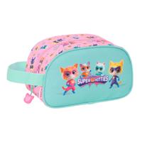 Reistasje SuperKitties Roze Turkoois 26 x 15 x 12 cm